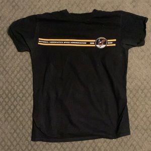 Black NASA graphic tee